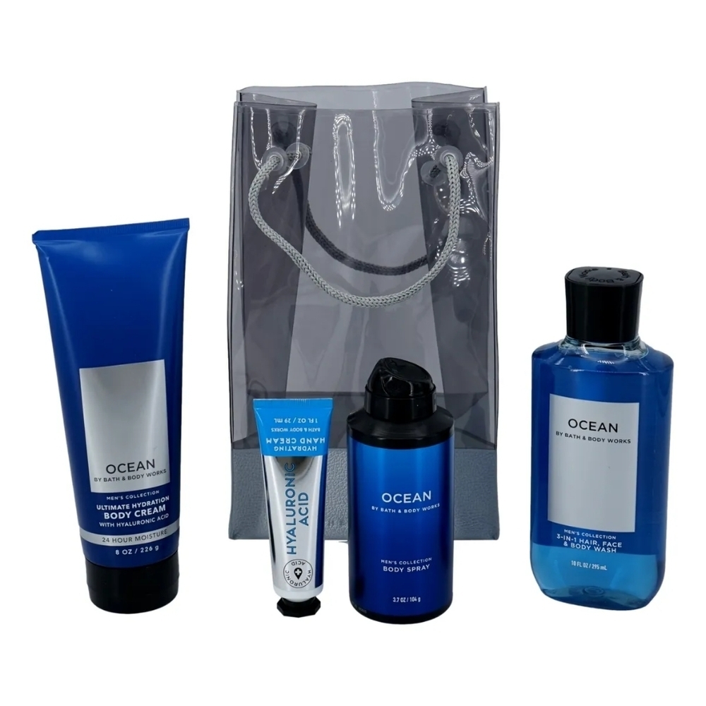 Bath & Body Works Ocean 5 Pc Gift Bag Set